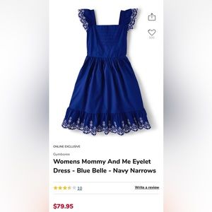 Gymboree Mandy Moore Blue Dress NWT